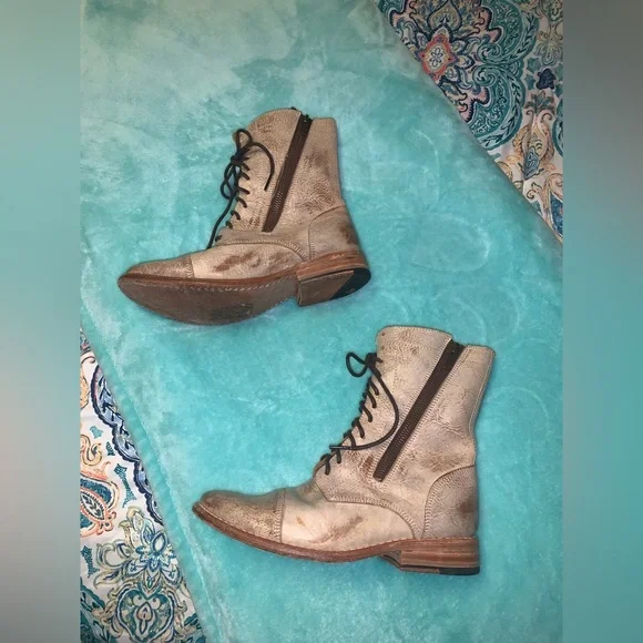 Bed Stü Tabor Distressed Combat Boots - Picture 3 of 12